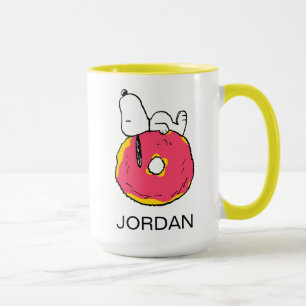 Taza Cacahuetes   Donut rosado Snoopy