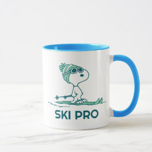 Taza Cacahuetes   Esnoopia en los esquís