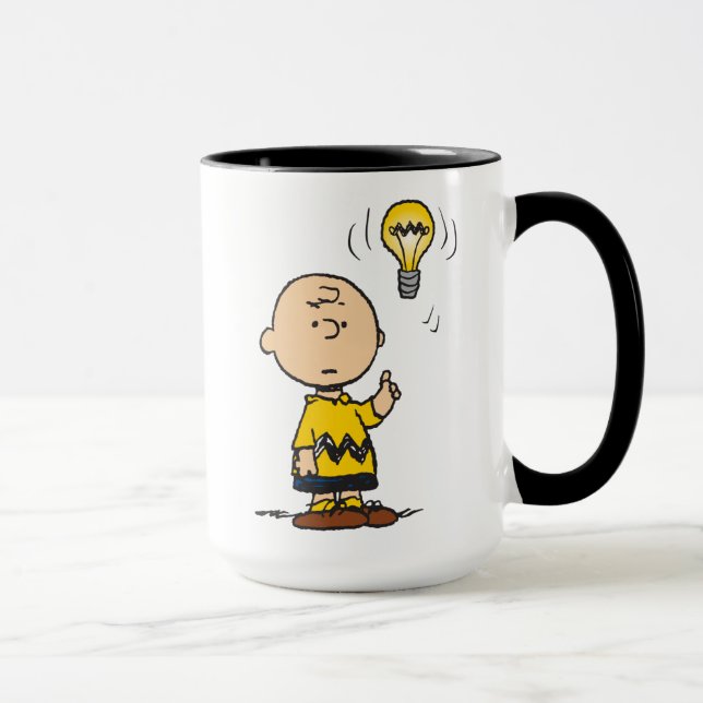 Taza Cacahuetes | Idea de Charlie Brown sobre la bombil (Derecha)