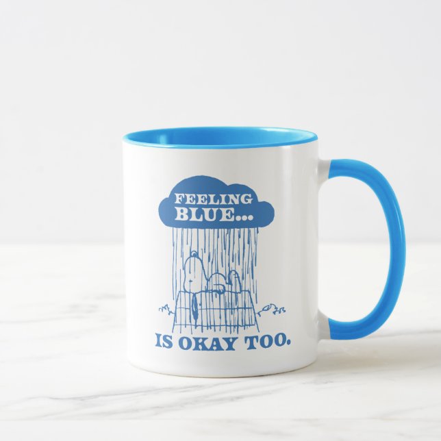 Taza Cacahuetes | La Sensación De Azul Snoopy También E (Derecha)
