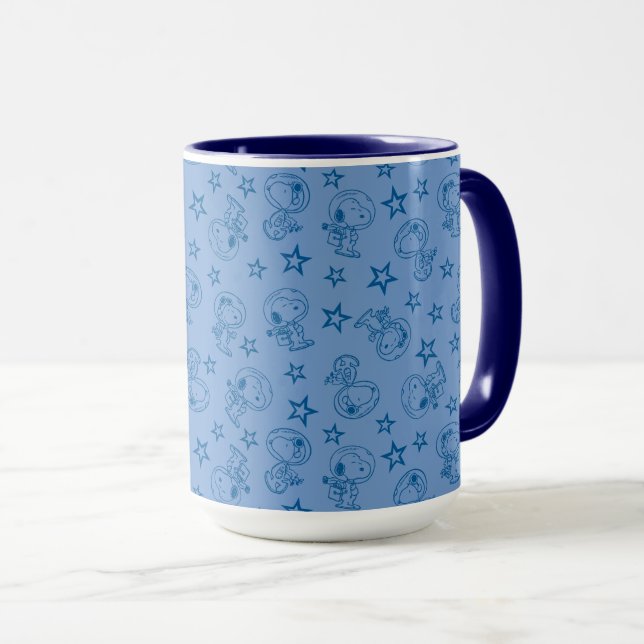 Taza Cacahuetes | Modelo de astronauta espacial azul Sn (Anverso derecho)