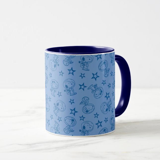 Taza Cacahuetes | Modelo de astronauta espacial azul Sn (Anverso derecho)