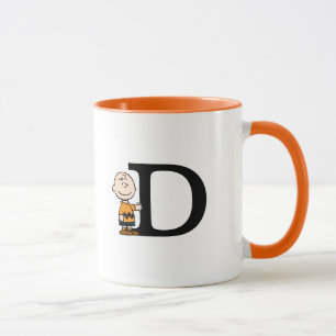 Taza Cacahuetes   Monograma D de Charlie Brown