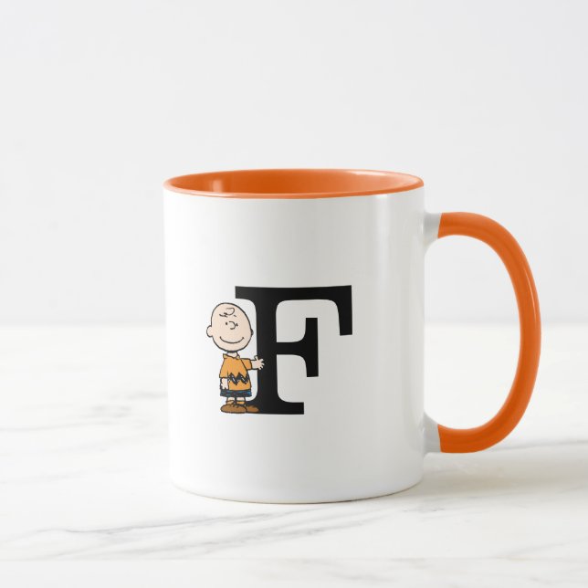 Taza Cacahuetes | Monograma F de Charlie Brown (Derecha)
