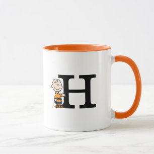 Taza Cacahuetes   Monograma H de Charlie Brown