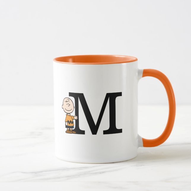 Taza Cacahuetes | Monograma M de Charlie Brown (Derecha)