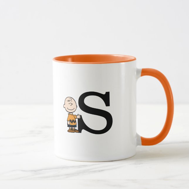 Taza Cacahuetes | Monograma S de Charlie Brown (Derecha)