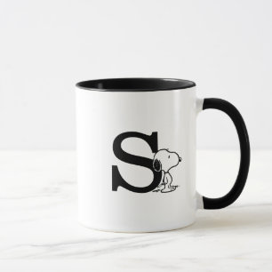Taza Cacahuetes Monograma S de Snoopy