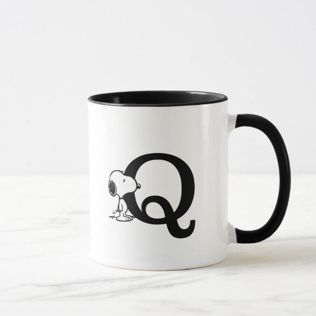 Taza Cacahuetes | Monograma Snoopy Q (Derecha)