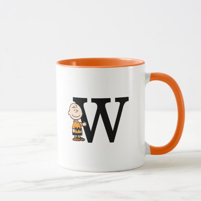 Taza Cacahuetes | Monograma W de Charlie Brown (Derecha)