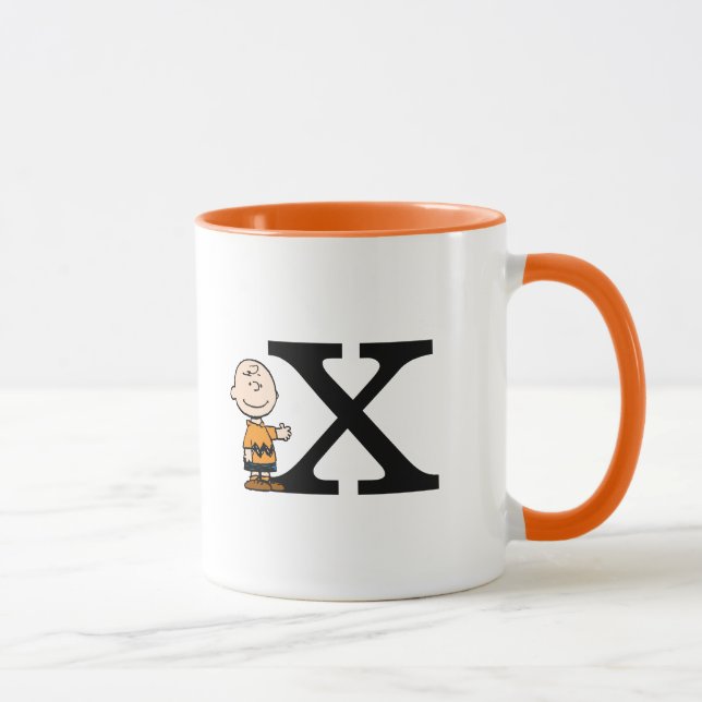 Taza Cacahuetes | Monograma X de Charlie Brown (Derecha)