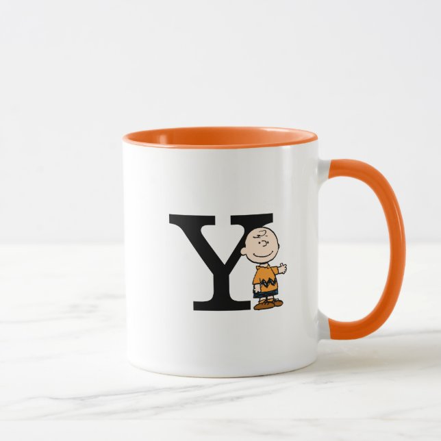 Taza Cacahuetes | Monograma Y de Charlie Brown (Derecha)