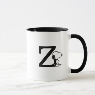 Taza Cacahuetes   Monograma Z de Snoopy