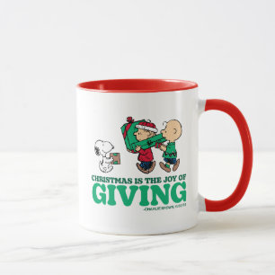 Taza Cacahuetes   Navidades es la alegría de dar