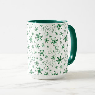 Taza Cacahuetes   Navidades Snoopy Let It Snow Pattern