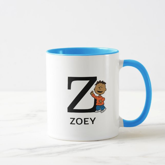 Taza Cacahuetes | Nombre de Franklin y Monograma Z (Derecha)
