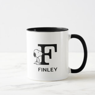 Taza Cacahuetes   Nombre de sonda y Monograma F
