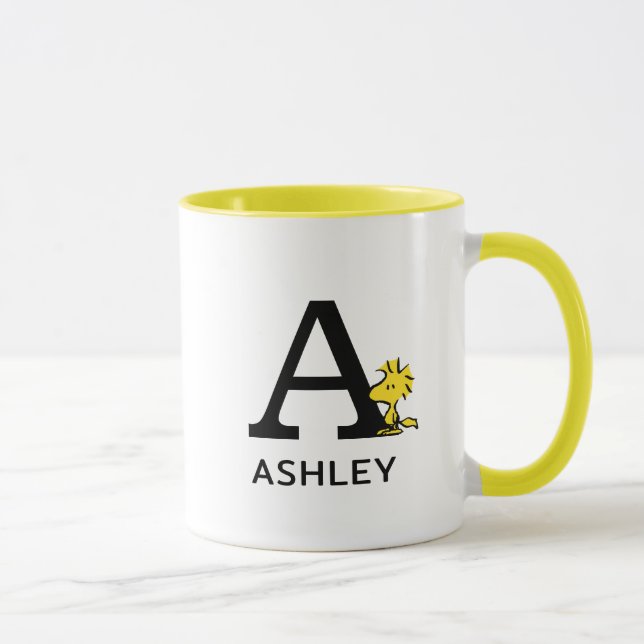 Taza Cacahuetes | Nombre y Monograma A de Woodstock (Derecha)