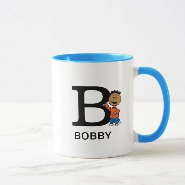 Taza Cacahuetes | Nombre y Monograma B de Franklin (Derecha)