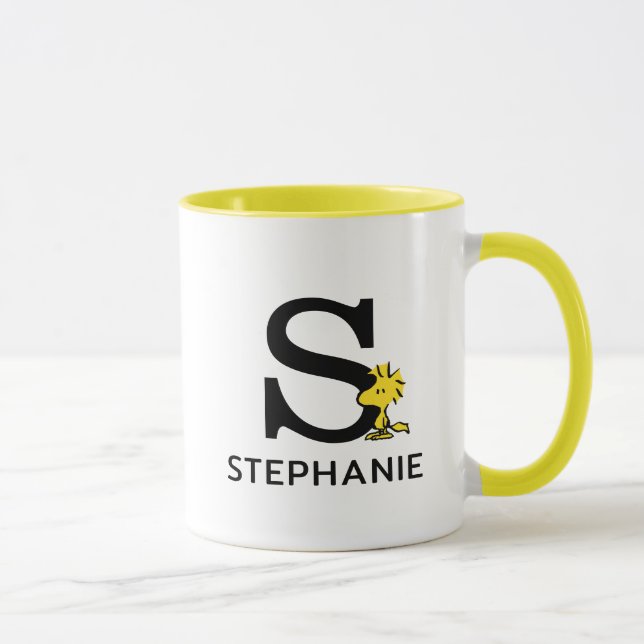 Taza Cacahuetes | Nombre y Monograma de Woodstock (Derecha)