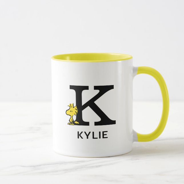 Taza Cacahuetes | Nombre y Monograma de Woodstock (Derecha)