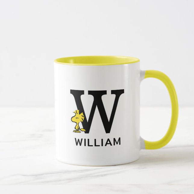 Taza Cacahuetes | Nombre y monograma de Woodstock (Derecha)