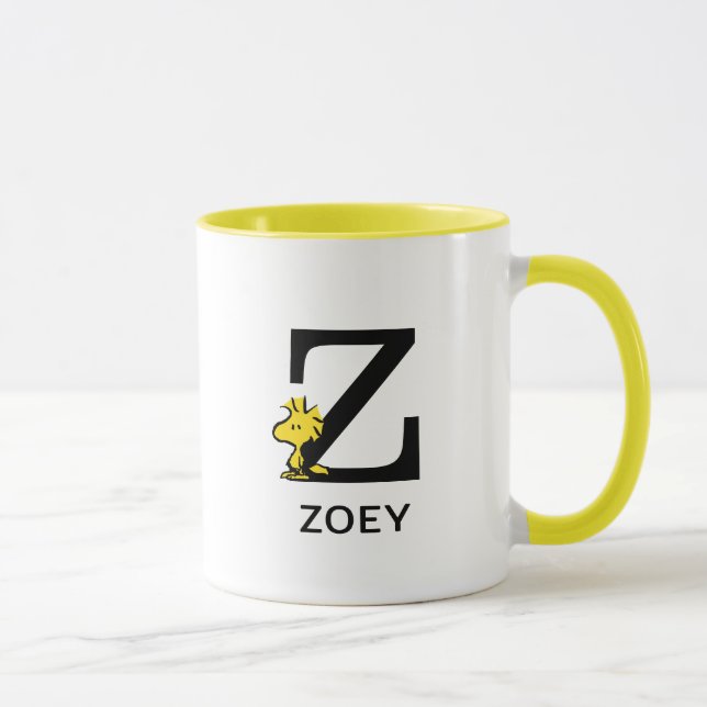 Taza Cacahuetes | Nombre y Monograma de Woodstock (Derecha)