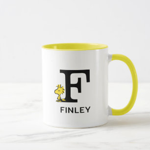Taza Cacahuetes Nombre y Monograma F de Woodstock