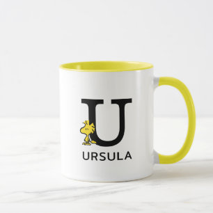 Taza Cacahuetes Nombre y Monograma U de Woodstock