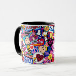 Taza Cacahuetes | Patrón de parches de mixtape<br><div class="desc">Echa un vistazo a este divertido diseño de The Peanuts Gang en parches bonitos.</div>