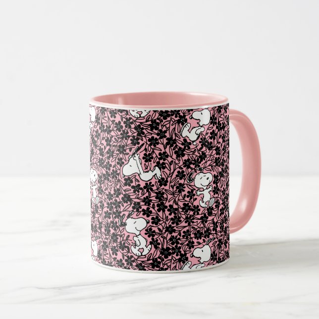 Taza Cacahuetes | Patrón de Vino de Flor Snoopy (Anverso derecho)
