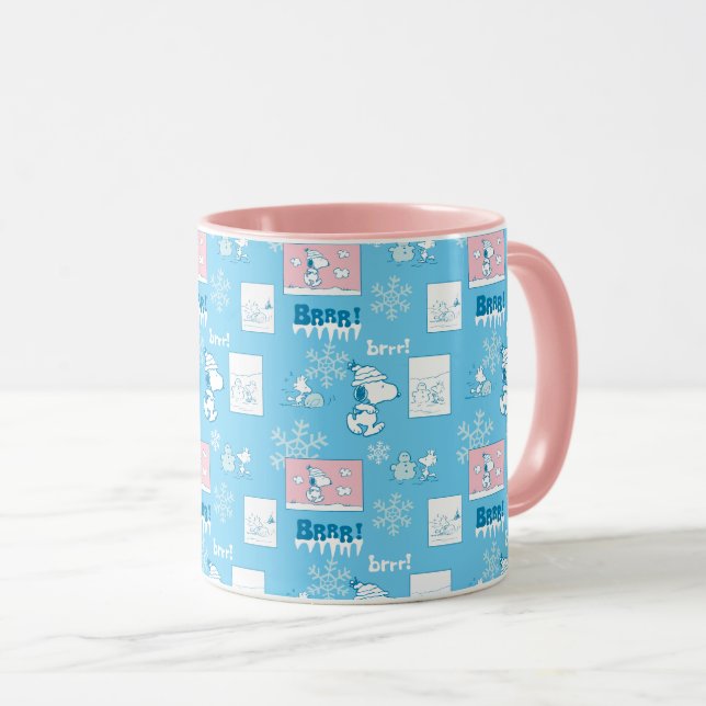 Taza Cacahuetes | Patrón del Día de la Nieve Snoopy (Anverso derecho)