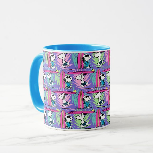 Taza Cacahuetes | Patrón Snoopy Purple Surf (Anverso izquierdo)