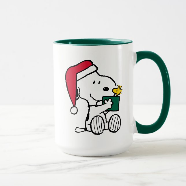 Taza Cacahuetes | Regalo Snoopy Santa & Woodstock (Derecha)