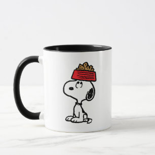 Taza Cacahuetes   Snoopy Balanceando Su Plato De Perro