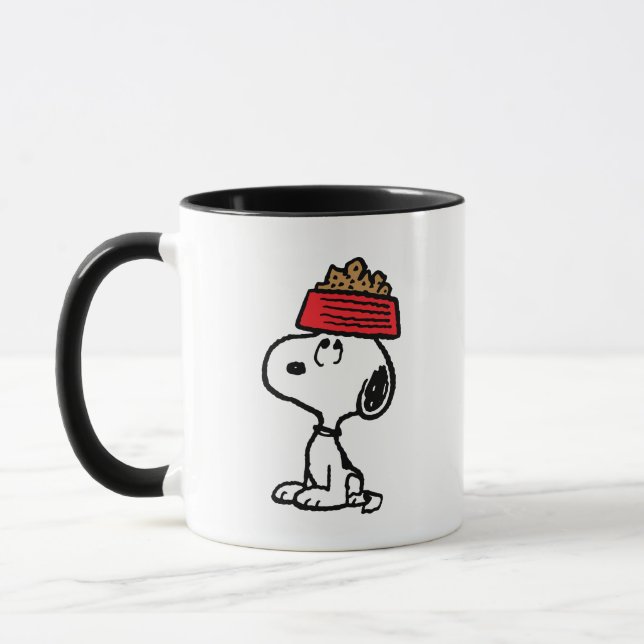 Taza Cacahuetes | Snoopy Balanceando Su Plato De Perro (Izquierda)