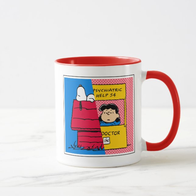 Taza Cacahuetes | Snoopy & Lucy Half & Half (Derecha)