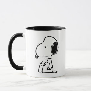 Taza Cacahuetes   Snoopy Mirando hacia abajo