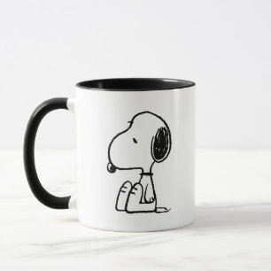 Taza Cacahuetes   Snoopy Mirando hacia abajo