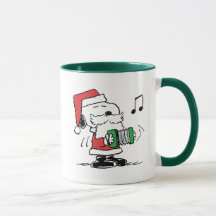 Taza Cacahuetes   Snoopy Santa Claus Accord
