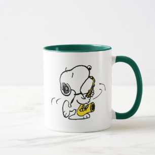 Taza Cacahuetes   Snoopy Saxophone Player
