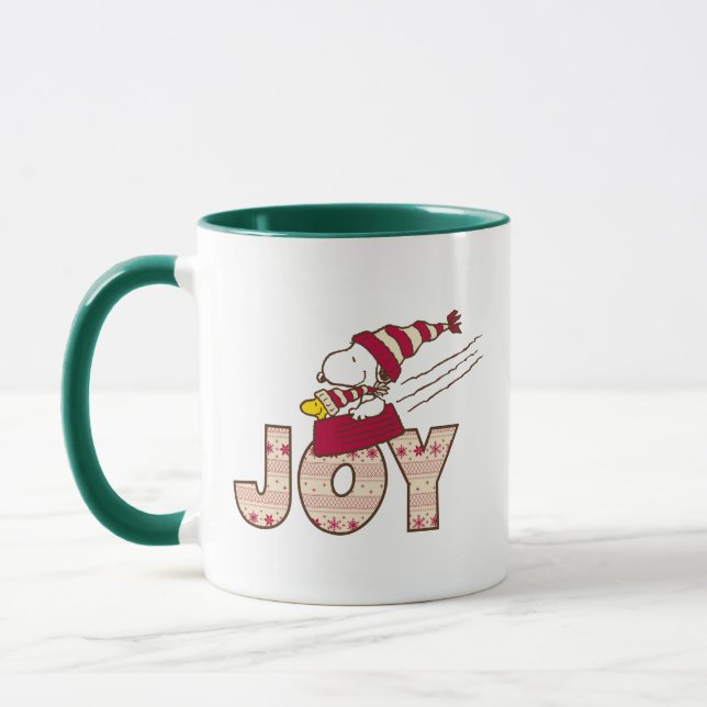 Taza Cacahuetes | Snoopy & Woodstock Joy Sled Ride (Izquierda)