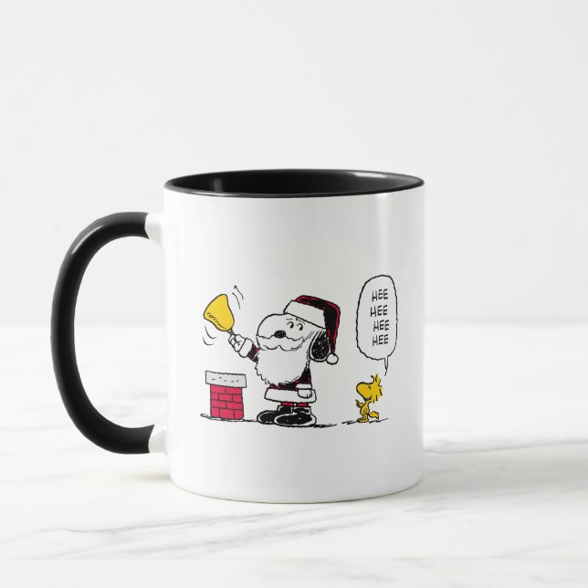 Taza Cacahuetes | Snoopy & Woodstock Santa Bell Ringer (Izquierda)
