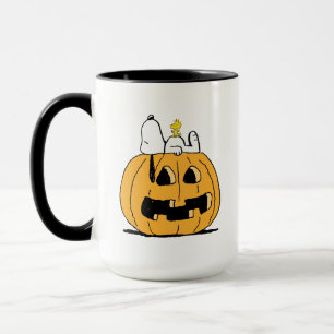 Taza Cacahuetes Snoopy y Woodstock Jack-O-Lantern