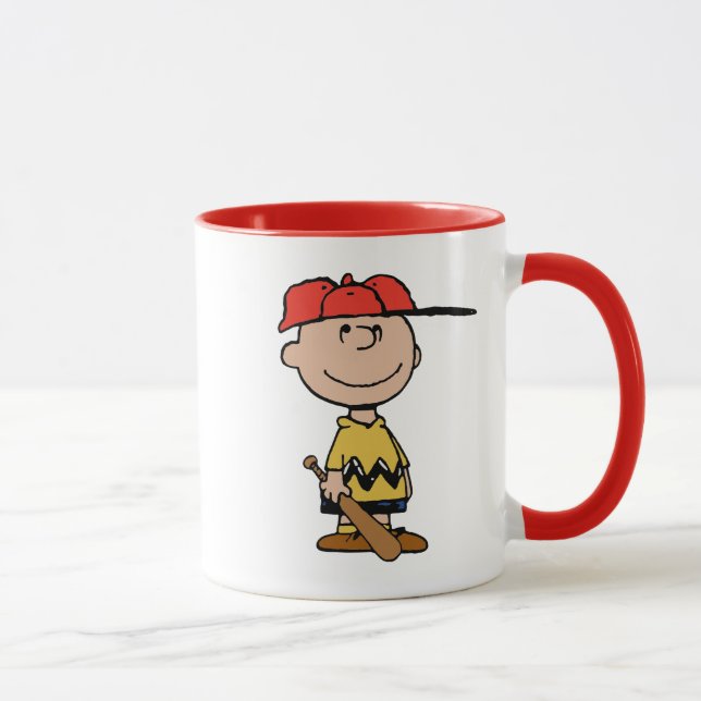 Taza Cacahuetes | Sonrisa de béisbol Charlie Brown (Derecha)