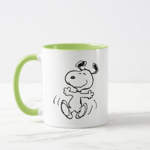 Taza Cacahuetes   Un baile feliz Snoopy