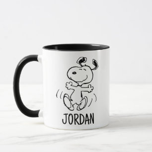 Taza Cacahuetes   Un baile feliz Snoopy