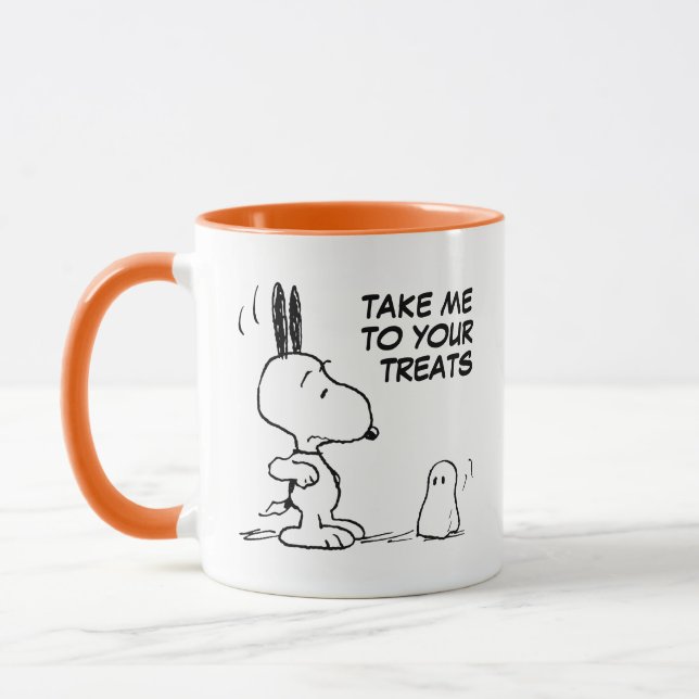 Taza Cacahuetes | Woodstock Scares Snoopy (Izquierda)