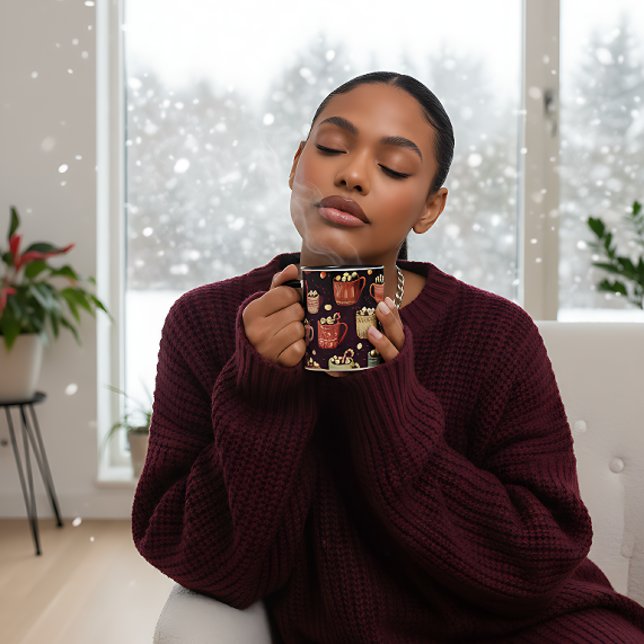 Taza Cacao Caliente Boho Navidad (Subido por el creador)