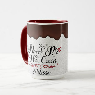 Taza Cacao caliente del Polo Norte personalizado